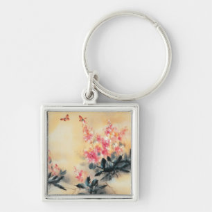 Butterflies in Spring Key Ring