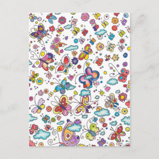 Butterflies in the Clouds Postcard