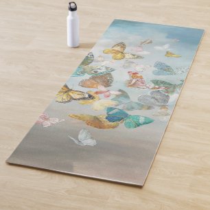 Butterflies in the Clouds Yoga Mat