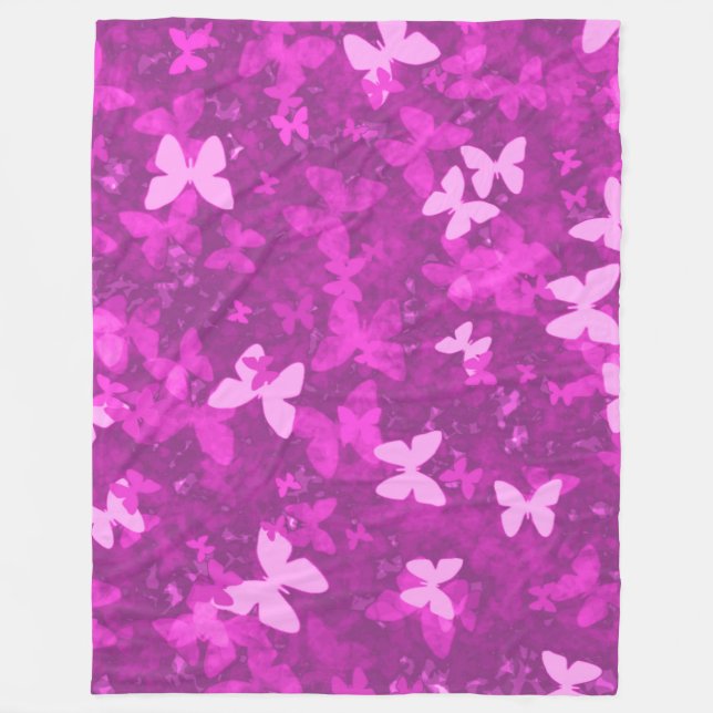 butterflies in the pink fleece blanket (Front)