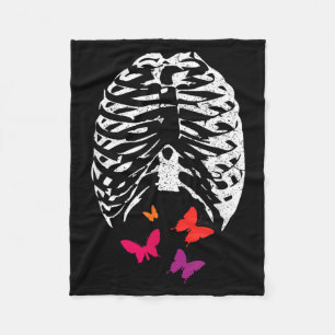 Butterflies In The Stomach Halloween Fleece Blanket