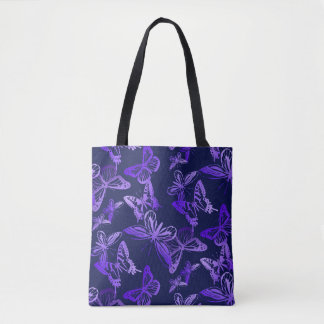 Butterflies in Violet Tote Bag