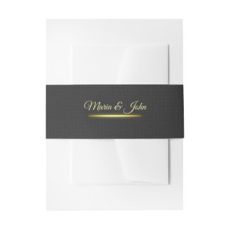 butterflies Invitation Belly Band