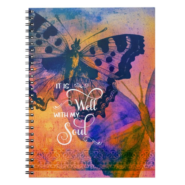 Butterflies It is well Notebook (Front)