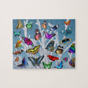Butterflies jigsaw puzzle nature kids gift animals