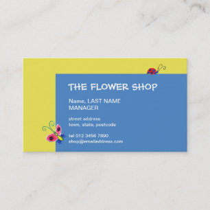 Butterflies & Ladybugs Business Card