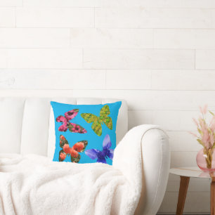 Butterflies Made From Flowers, Cushion