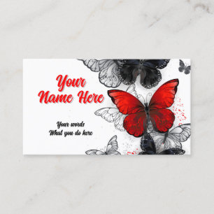 Butterflies Morpho and Monarchs Business Card