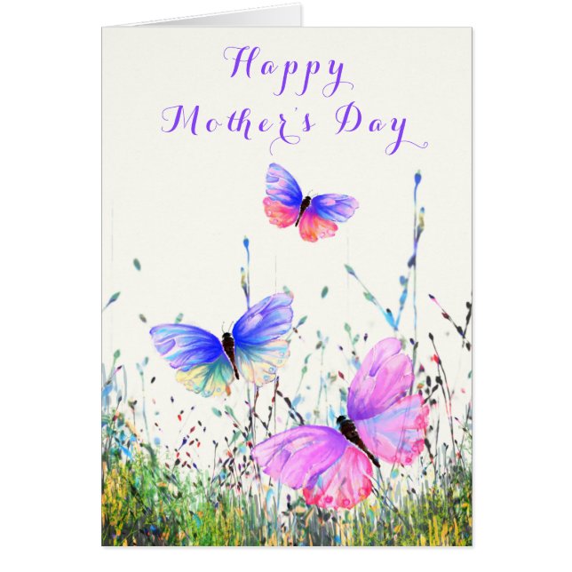 Butterflies Mother's Day Cards (Front)