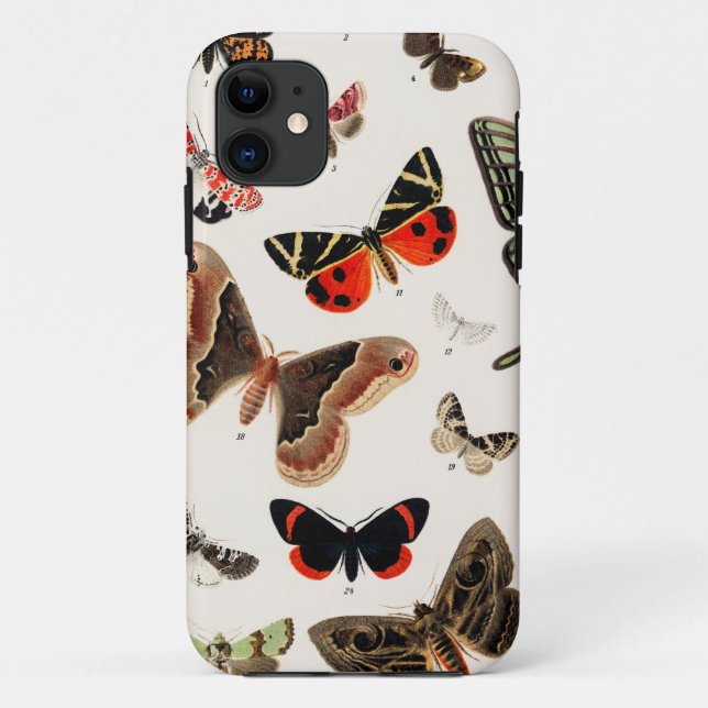 Butterflies & Moths Case-Mate iPhone Case (Back)