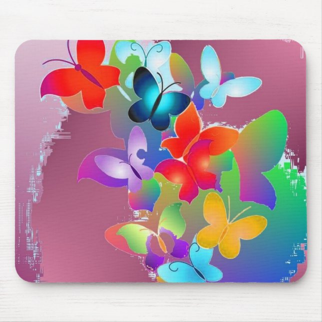 Butterflies Mouse Mat (Front)