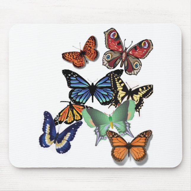 Butterflies Mouse Mat (Front)