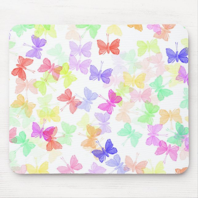 Butterflies Mouse Mat (Front)