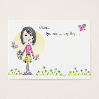 Butterflies n' Daisies front&back Lunchbox note!