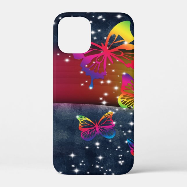 Butterflies n Rainbows Case-Mate iPhone Case (Back)