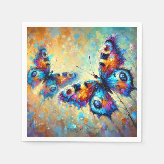 butterflies  napkin (Front)