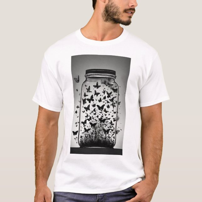 "Butterflies: Nature's Winged Wonders" T-Shirt (Front)