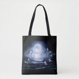 Butterflies Night Flight Tote Bag