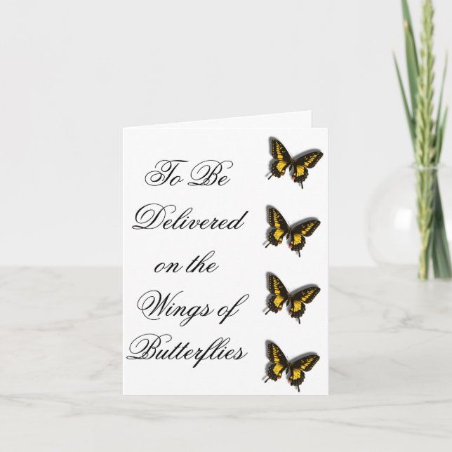 Butterflies Note Card (Front)