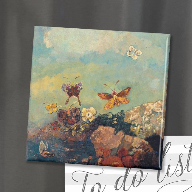 Butterflies | Odilon Redon Magnet (Creator Uploaded)
