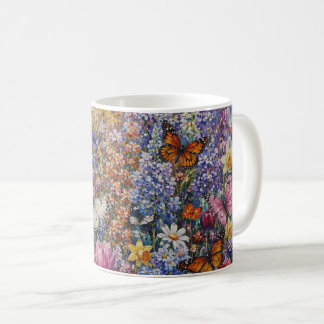 Butterflies of Paradise – A Colourful Wildflower Coffee Mug