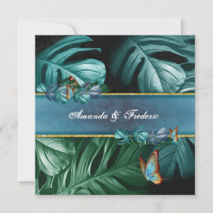 Butterflies of Paradise/Tropical Turquoise Splash Card