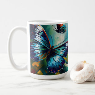 Butterflies Oil Painting Style design 1 Coffee Mug