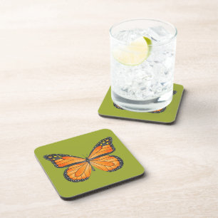 Butterflies on a  Coaster Set (A)