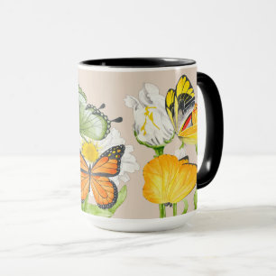 Butterflies on a Large Combo Mug