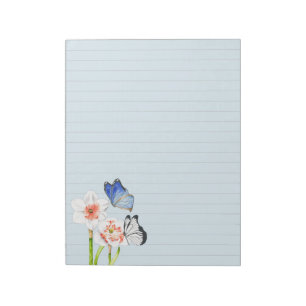 Butterflies on a Large Notepad