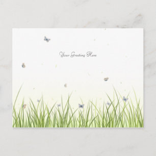 Butterflies on a Sunny Day Pretty Personalised Postcard