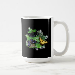 Butterflies on Leaves Coffee Mug