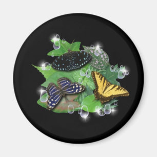 Butterflies on Leaves Magnet