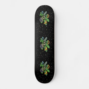 Butterflies on Leaves Skateboard