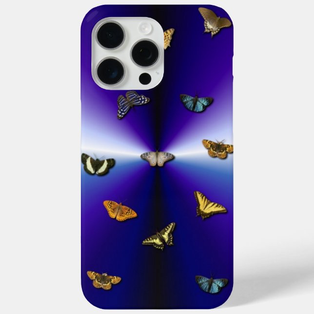 Butterflies on purple rainbow Case-Mate iPhone case (Back)