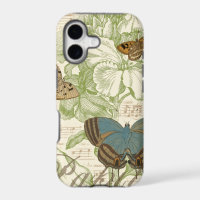 Butterflies on Sheet Music with Floral Design