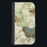 Butterflies on Sheet Music with Floral Design Samsung S4 Wallet Case<br><div class="desc">A green floral design and sheet music serves as the background to a trio of butterflies in this piece by Vision Studio. The French word for butterfly, papillon, is emblazoned at the bottom of the piece as well. If you have a strong love of butterflies, nature, or just like surrounding...</div>