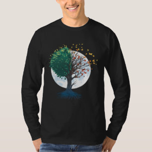 Butterflies on Tree Forest Graphic for Men Women C T-Shirt