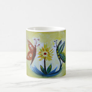 Butterflies Painting 325 ml Classic White Mug