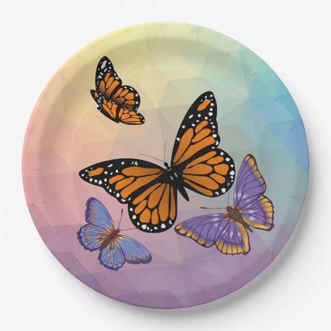 BUTTERFLIES PAPER PLATE (Front)