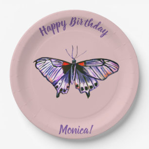 Butterflies Paper Plate