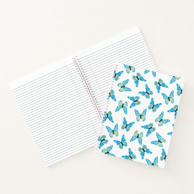 Butterflies Pattern Custom Colours Graphic Notebook (Inside)