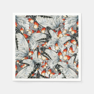 Butterflies pattern napkin