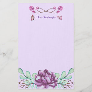 Butterflies & Peonies Stationery