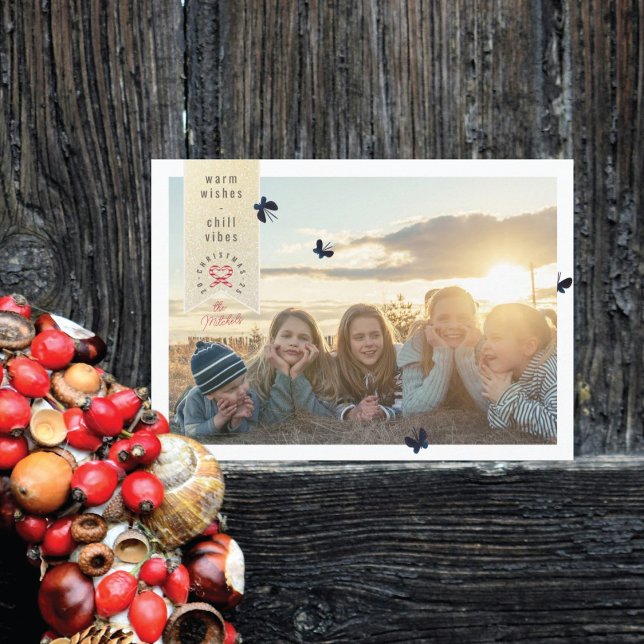 Butterflies Photo Christmas Card (Creator Uploaded)
