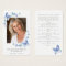 Butterflies Photo Funeral Memorial Prayer Card