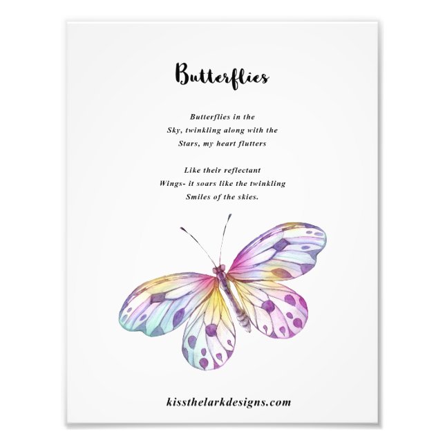 Butterflies Photo Print (Front)
