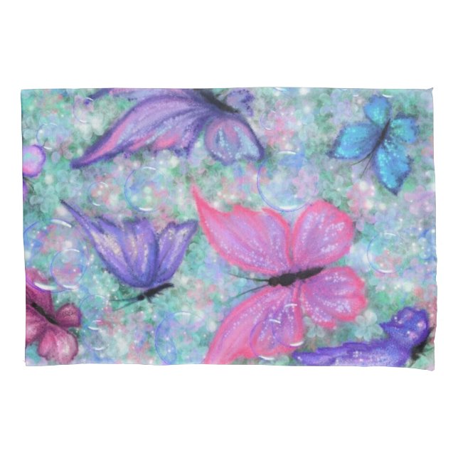 Butterflies Pillow Case (Front)