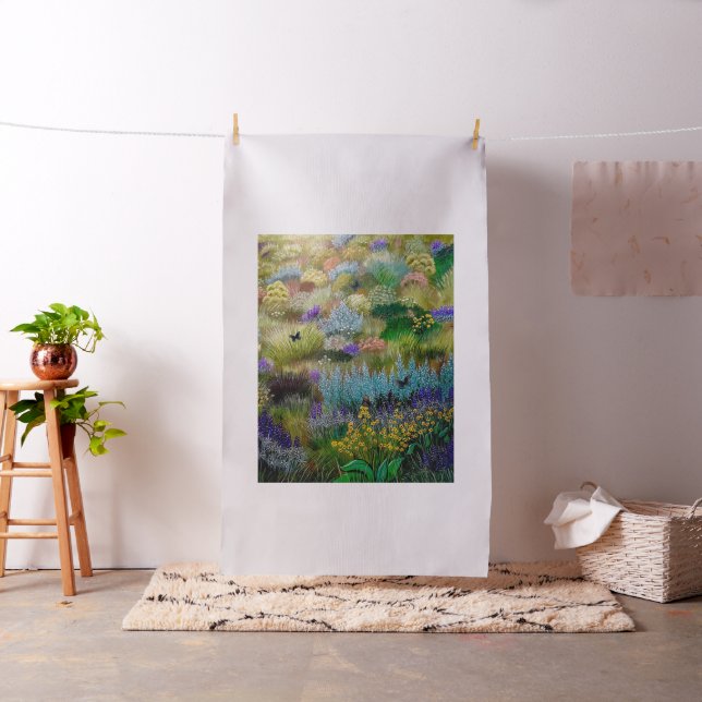 Butterflies playing in Field Fabric (In Situ)