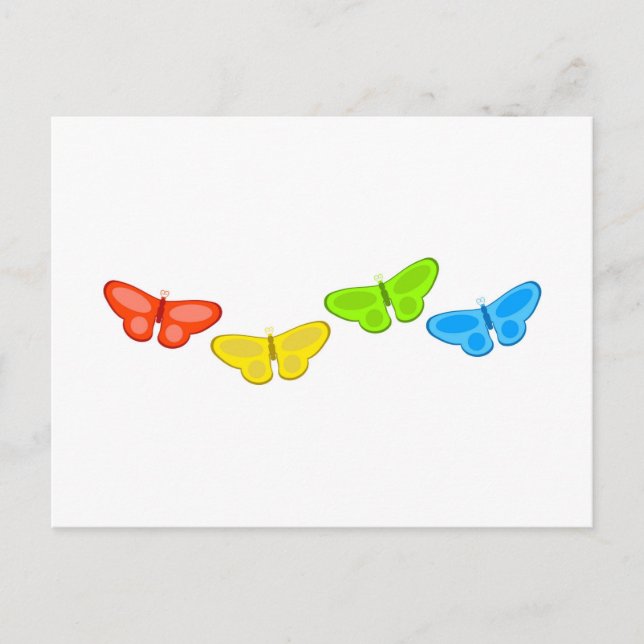 Butterflies Postcard (Front)